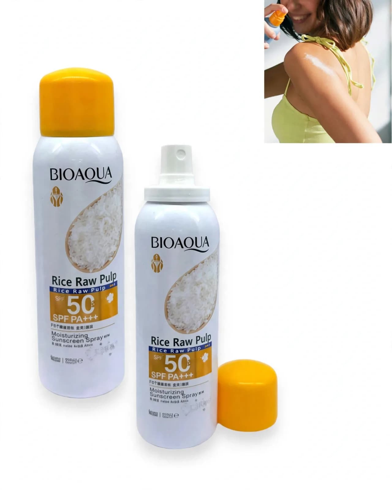 Protector Solar En Spray Con Arroz