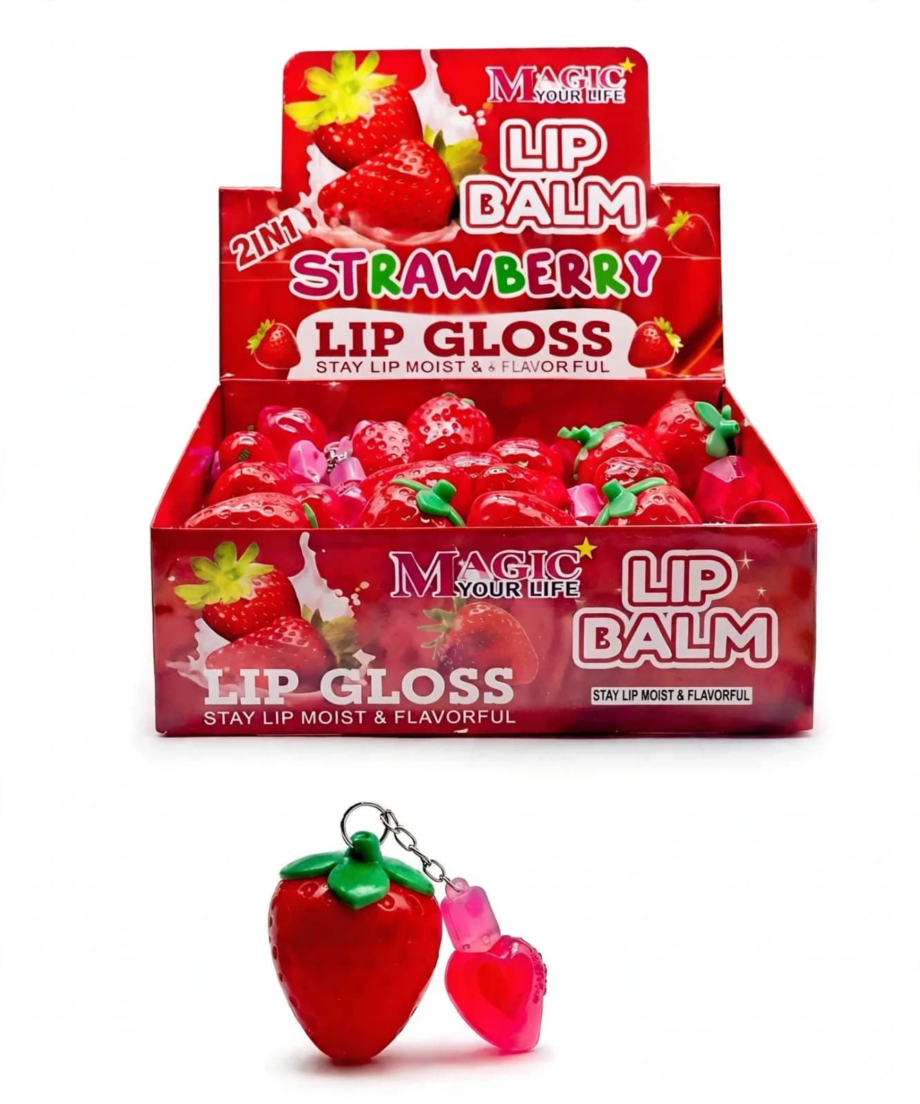Balsamo Y Lip Gloss En Fresa