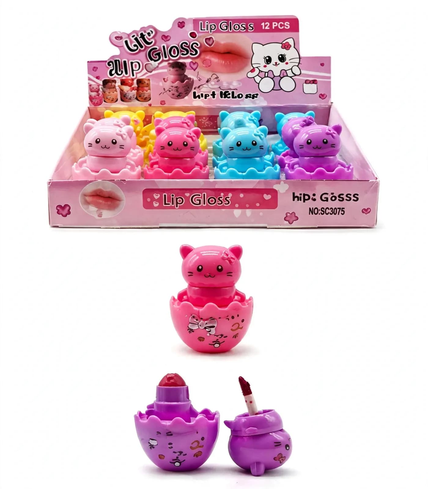Lip Gloss 2 En 1 Rubor Y Labial Huevito