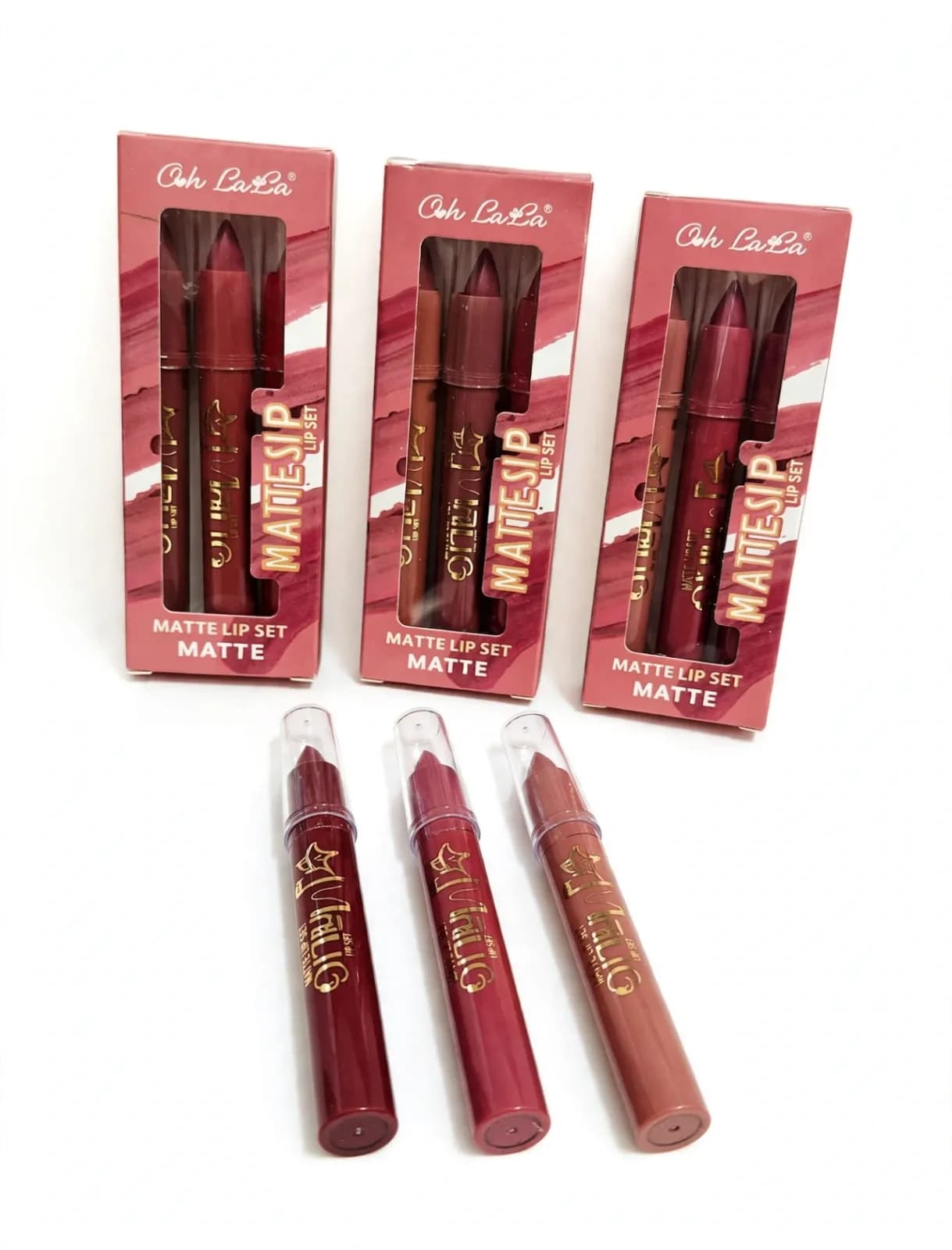 Lapices Labial Matte X 3