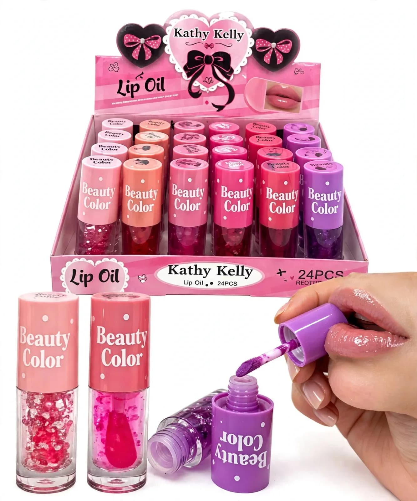 Lip Oil Con Glitter