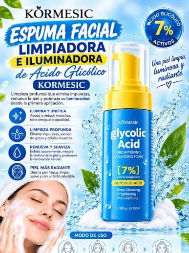 ESPUMA LIMPIADORA E ILUMINADORA