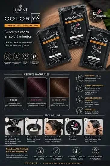 Color Ya Tintura En Crema Para El Cabello