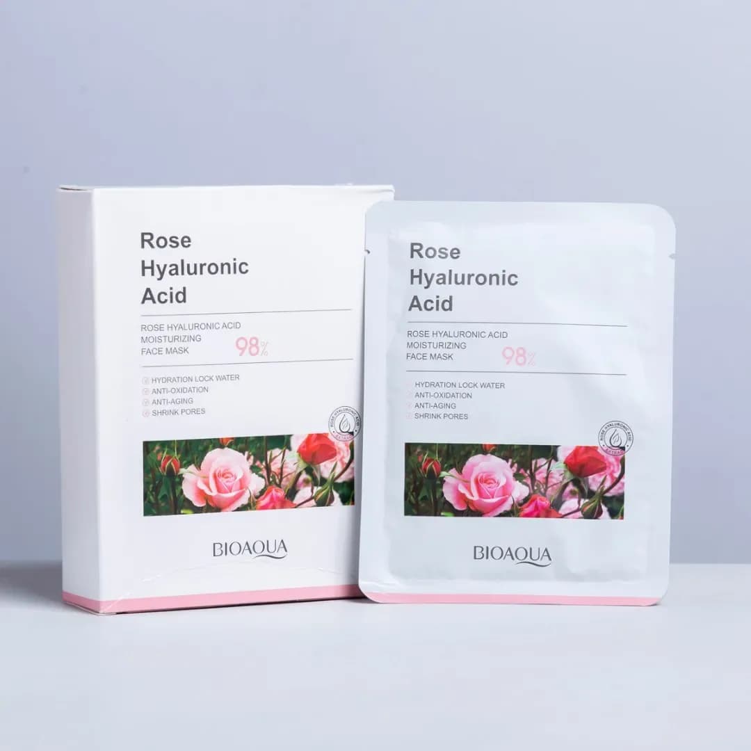 Mascarilla En Velo De Rosas Y Ah